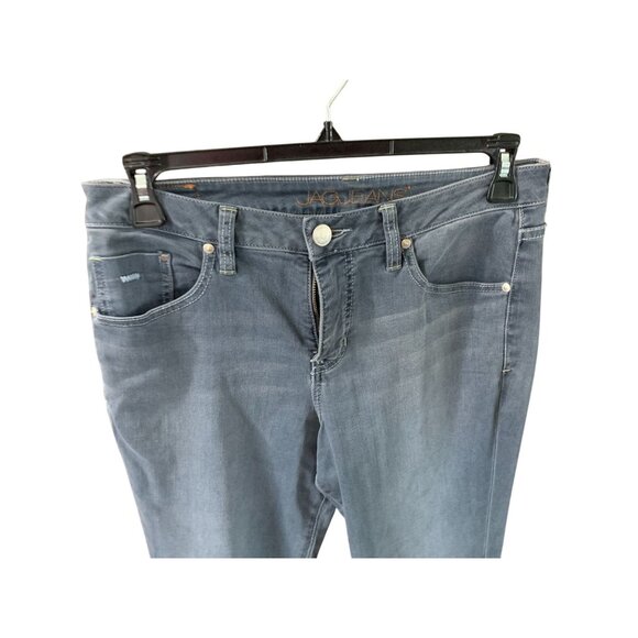 Jag Jeans Womens Sz 12 Gray Jeans Mid Rise Straight Leg Blue Denim - Picture 2 of 4